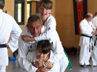 Kimura Karate Wildau_Karatesch&uuml;ler mit Spa&szlig;